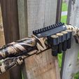 Shell-Holder-With-Rail-2.jpg Mossberg 500/590/835 4x shell holder with picatinny rail (12 Gauge)