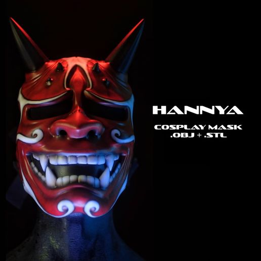 _ - HARINYVA - COSPLAY MASK wD #. OBI +.STU Hannya - cosplay mask