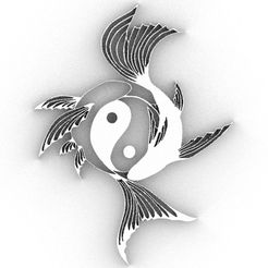 p1.jpg Fichier OBJ Poisson Yin Yang・Modèle à télécharger et à imprimer en 3D, dragon3287