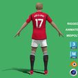 w5.jpg 3D Rigged Rasmus Hojlund Manchester United 2024
