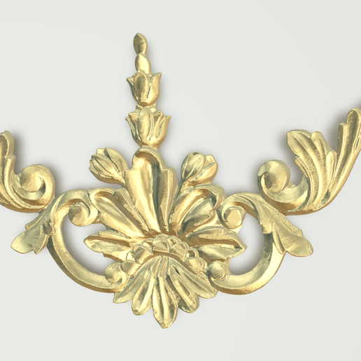 Baroque Ornamental Relief 063 STL