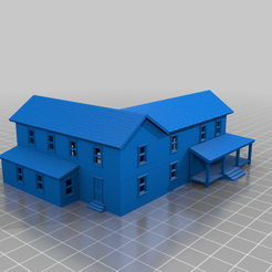 Houses_-_Example_1.png Fichier STL gratuit N Scale - Maisons coloniales modulaires・Plan à télécharger et à imprimer en 3D, Melkor37