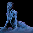 1.png 美人鱼 , 海妖 , 女妖 , 湖怪 , 鱼女 , 半鱼人 3d 可打印缩影