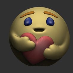 1em.jpg STL file Emoticon... I care...・3D printable model to download