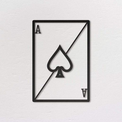 Ace of Spades Wall Decoration 3D model