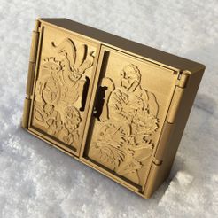 GloomChGold_01.jpg STL file Gloomhaven Character organizer・3D printable model to download