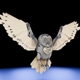 0001.png Horloge Nocturne : Automate Steampunk Sentinelle Hibou