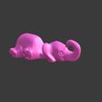 Rosa_elefant.jpg Free STL file Elephant Keychain / Smartphone Stand・3D print object to download