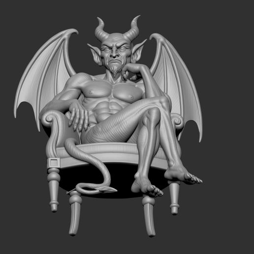 ZGrab07.jpg Gothic fantasy demon statue