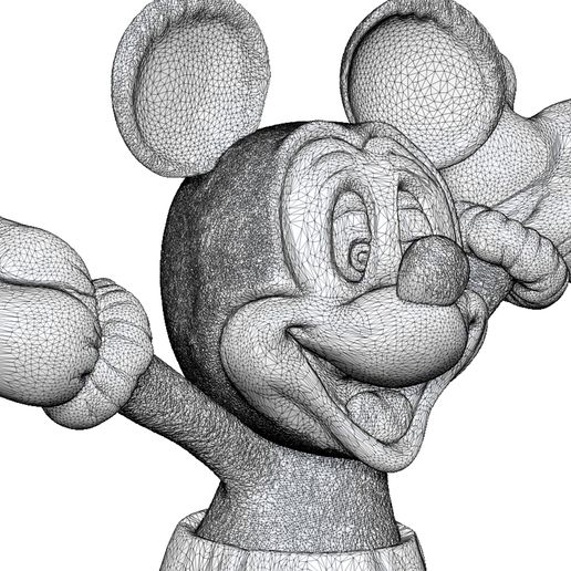 Wire-3-1080.jpg Mickey Mouse.3D druckbar.STL.