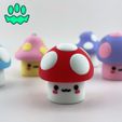 mushroom_8.jpg Cute Mushroom Friends Clicker Keychain Bundle