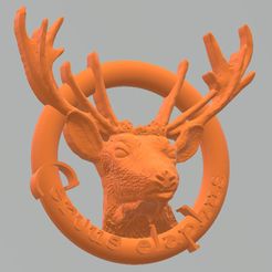 ciervo-macho.jpg Archivo STL Rótulos lavabo Ciervo - Cervus elaphus・Plan de impresión en 3D para descargar