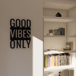 2-1.jpg CUADRO GOOD VIBES ONLY - WALL ART 2D