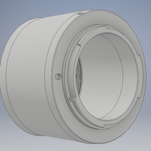 T to EF-M CANON ADAPTER 3D model