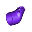 single1_body_1_b.stl Single gauge pod mount for 1992-1995 civic EG functional defrost vent