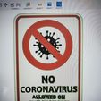 No corona virus allowed on property.jpg No Coronavirus Allowed On This Property sign