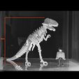 t-rex2.jpg T REX 3d puzzle dinosaur skeleton - Printable or laser cuttable pieces