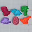 main.png Dino elements cookie cutter set of 6