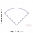 1-4_of_pie~4.25in-cm-inch-top.png Slice (1∕4) of Pie Cookie Cutter 4.25in / 10.8cm