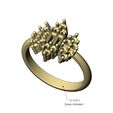 volume2.jpg Fichier STL Antique bague baguette en diamant grappes Us tailles 7 8 Modèle d'impression 3D・Modèle pour imprimante 3D à télécharger