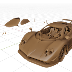 1.png Archivo STL Pagani Zonda UNO・Objeto imprimible en 3D para descargar