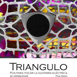 TRIANGULO plateblack pua nido 110420 by eXiMienTa.jpg TRIANGLE púa nido PLA Y TPU