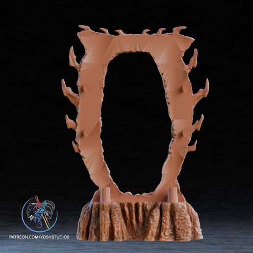 v3-a.jpg The Elder Scrolls Oblivion Gate (Phone Version) 3D Printer File STL