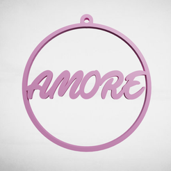 24.png Free STL file Amore adorno・Model to download and 3D print