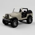 Jeep_CJ7_Open_Hardtop_2021-Dec-12_05-54-48PM-000_CustomizedView14826355577.jpg STL file Open JEEP CJ7 with separate hardtop・Design to download and 3D print