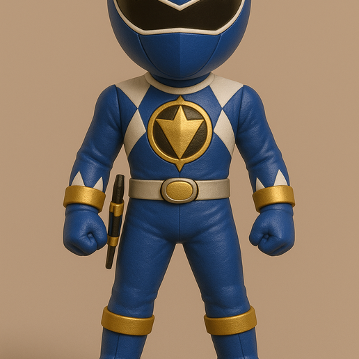 🦖 Blue Power Rangers・ STL File for 3D printing・Cults