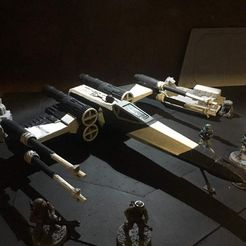 x_wing.jpg Fichier STL gratuit Aile X (échelle Star Wars Legion)・Plan imprimable en 3D à télécharger