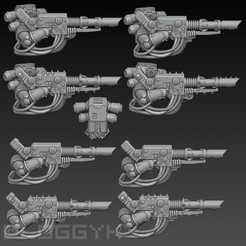 Mk3-lascannons.png STL file Mk3 Heavy Loadout 02・Template to download and 3D print