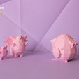 pokemon-low-poly010.png Archivo 3D Colección Pokemon Low Poly 151・Design para impresora 3D para descargar