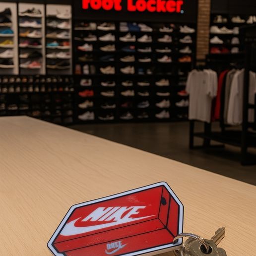 NIKE SHOE BOX KEYCHAIN 3D model