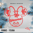 63.png Christmas bauble - Minnie - Youna