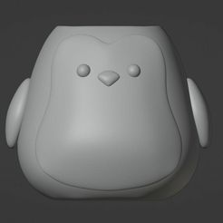 1.jpg Pinguin Vase Stifthalter