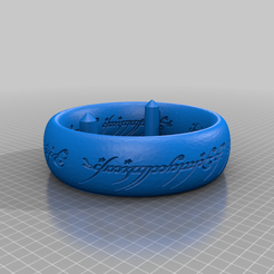 One_Ring_Jewelry_Tray.png Fichier STL gratuit Plateau pour bijoux du Seigneur des Anneaux Un Anneau・Objet pour imprimante 3D à télécharger, CraftyKid3D