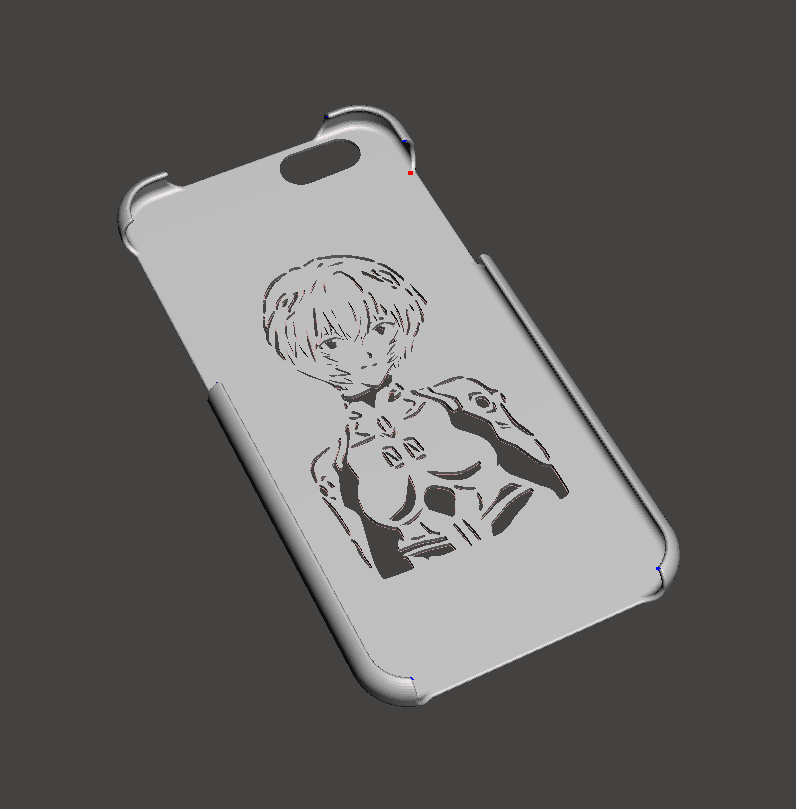 iphone6_case_Rei.png Download STL file iphone6/6S case Rei • 3D printable template, sylbox