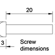 screw.PNG Ender 3/3 pro slide on spool holder