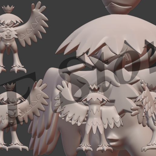 Pokemon Hisui Decidueye 3D model