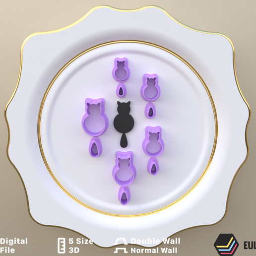 POLYMER CLAY CUTTERS/EULITEC.COM/CC/COPYRIGHTED LICENSE 3D model