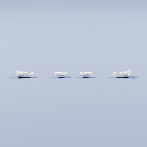 Aether Leaf-Wrapped Segment Set — 3D Printable Collectible | Shelf Display | Fan Gift