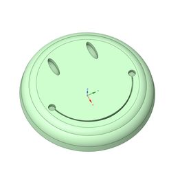 TireRimCap68mm.jpg Fichier STL Bouchon central de jante de pneu en acier VW Beetle - Happy Face Imprint・Idée pour impression 3D à télécharger