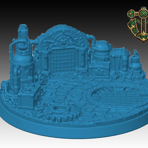 Dwarven Lair Miniature Base 3D model by KamikazeRed