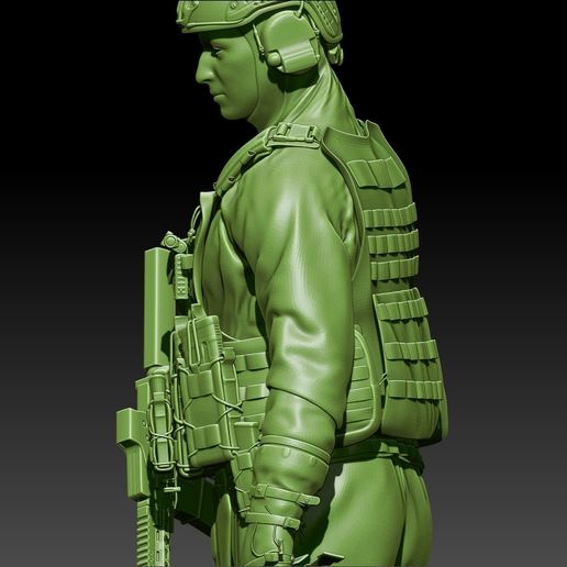 🫡 NBC equipped soldier・Free STL File for ・Cults