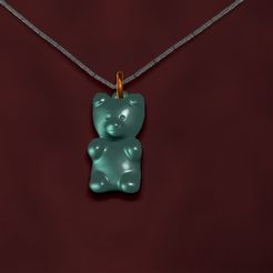 osito2.jpg STL file gummy bear pendant and earring・3D printable model to download