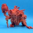 thumbnail_IMG_9133.jpg Free STL file Morgl the Oracle (Hearthstone Murloc Shaman)・3D print design to download