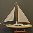 DSC_0333.jpg Modell Segelboot / Yacht - 50cm langer Rumpf