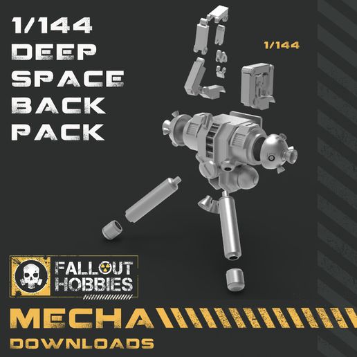 Deep-Space-Back-Pack-1.jpg 3D file 1/144 Mecha Deep Space Backpack・3D printing model to download, FalloutHobbies