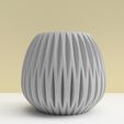 vase biseau decalé gris.jpg Fichier STL Série "biseaux" 3dgregor・Idée pour impression 3D à télécharger